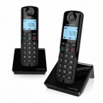 ALCATEL S250 DUO ΑΣΥΡΜΑΤΟ ΨΗΦΙΑΚΟ ΤΗΛΕΦΩΝΟ Μαύρο με Δυνατότητα Αποκλεισμού Κλήσεων 