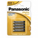 PANASONIC Μπαταρία Αλκαλική Alcaline Power LR03APB/4BP size AAA 1.5V 4 Τεμ 
