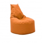 PAKOWORLD 056-000003 Πουφ πολυθρόνα Norm υφασμάτινο αδιάβροχο πορτοκαλί 
