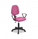 PAKOWORLD 034-000015 Καρέκλα γραφείου εργασίας Maria με ύφασμα mesh χρώμα ροζ 
